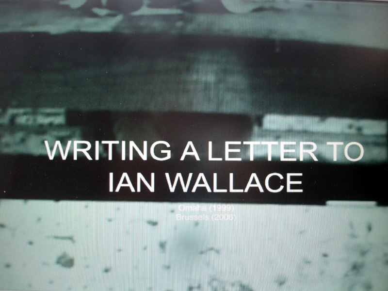 extension#Writing a letter to Ian Wallace